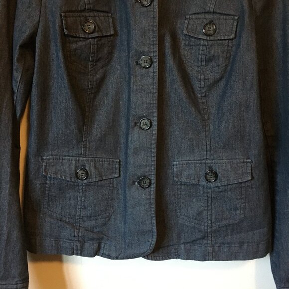 Van Heusen Dark Blue Denim Jean Jacket - Picture 4 of 16